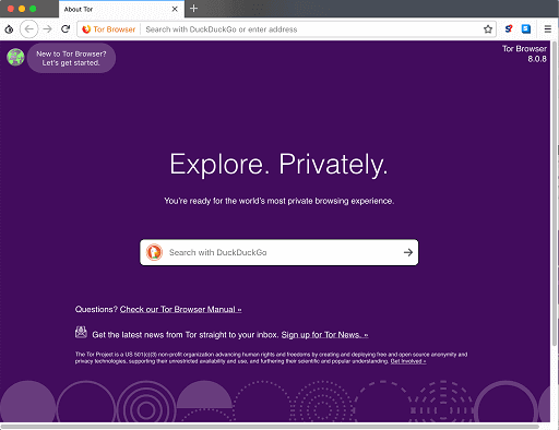 Tor Browser- free alternative for Safari for Mac