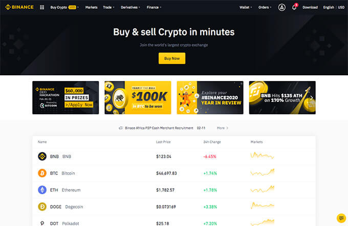 binance coin wallet