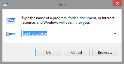 Open run box and type control update