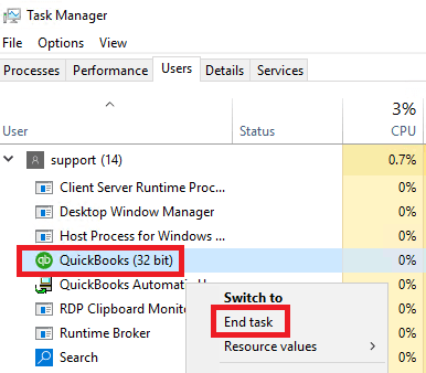 Disable the background programs - open task manager
