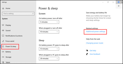 Change your PC’s power plan to high performance- additional power setting