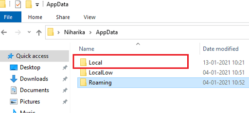 Remove textures- click on local folder