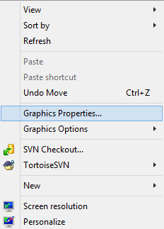 Use the Graphics Properties of your Graphics Card