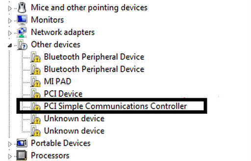 Expand Other Devices and double-click PCI Devices