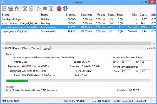 Halite- The Best uTorrent Like Software with Modification Features