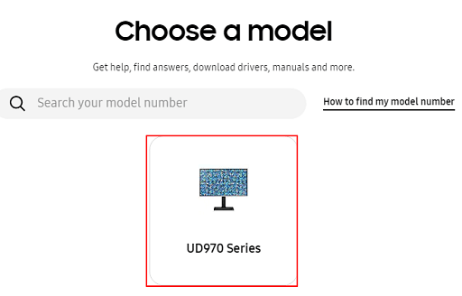 Samsung’s website - choose a model