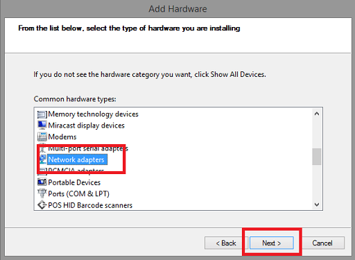 click on Network Adapters