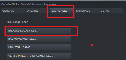 Make changes in resolution- local files - browse local files