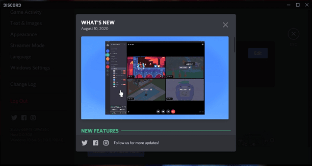 Update Discord