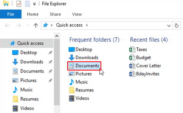 Windows- Documents